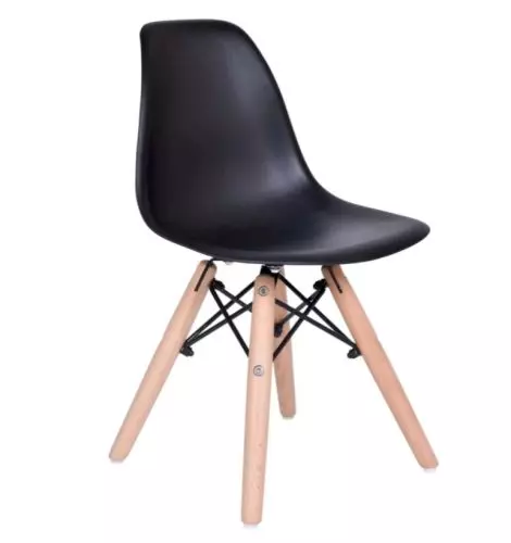 Kúpte si Dizajnová stolička Enorm pre deti čierna + nohy buk za skvelú cenu.